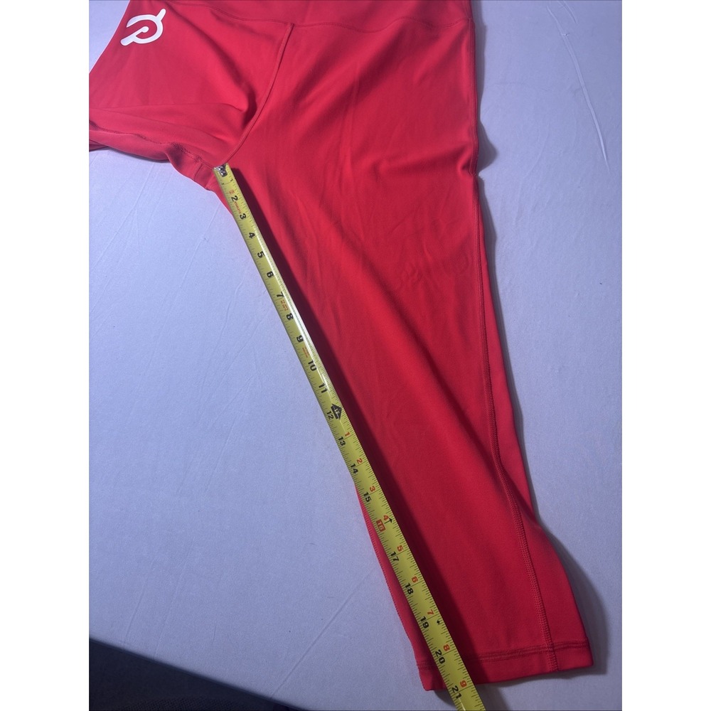 Peloton Red Capri Leggings Women Size XL High Waist Yoga Pants Stretch EUC - Picture 4 of 5